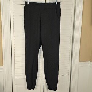 Athleta Womens‎ Black Brooklyn Textured Jogger Pants 10